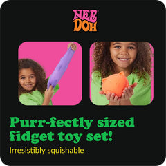 Schylling NeeDoh Cat at birthday party shows easy gift for all ages.