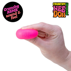Schylling NeeDoh Teenie Quad Rainbow features colorful swirls for vivid sensory exploration.