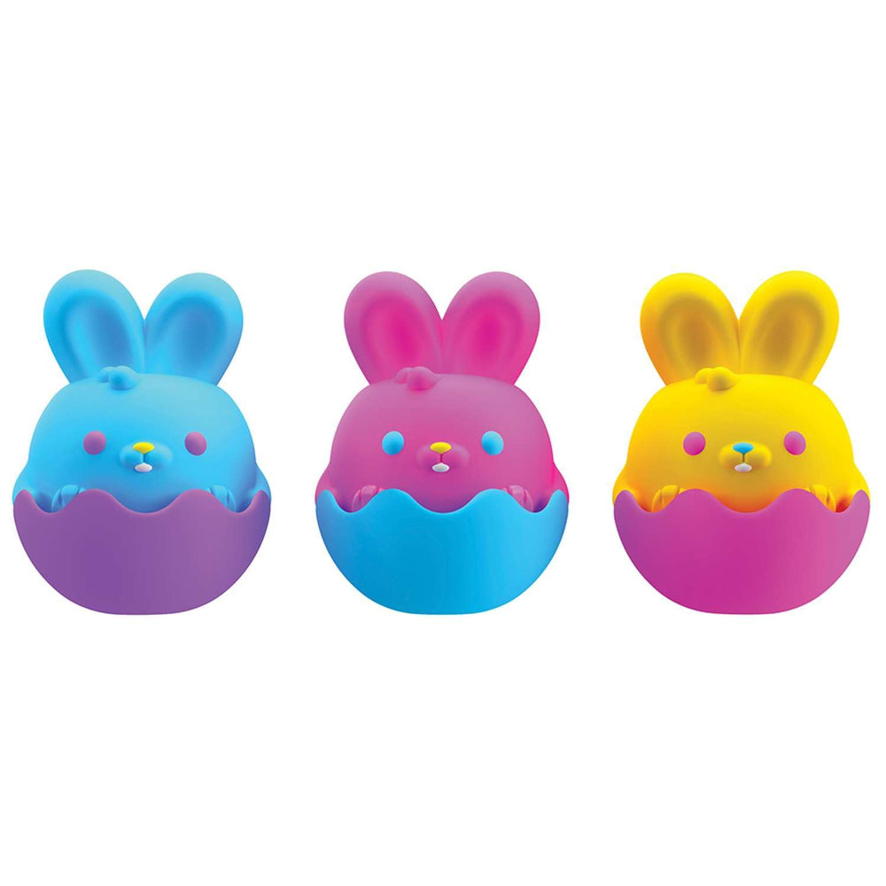 Schylling NeeDoh color options in pink blue and yellow for varied sensory play