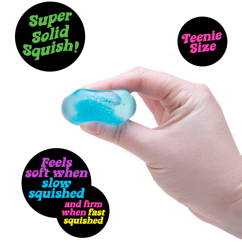 Schylling NeeDoh Nice Ice Baby blue translucent cube for visual appeal