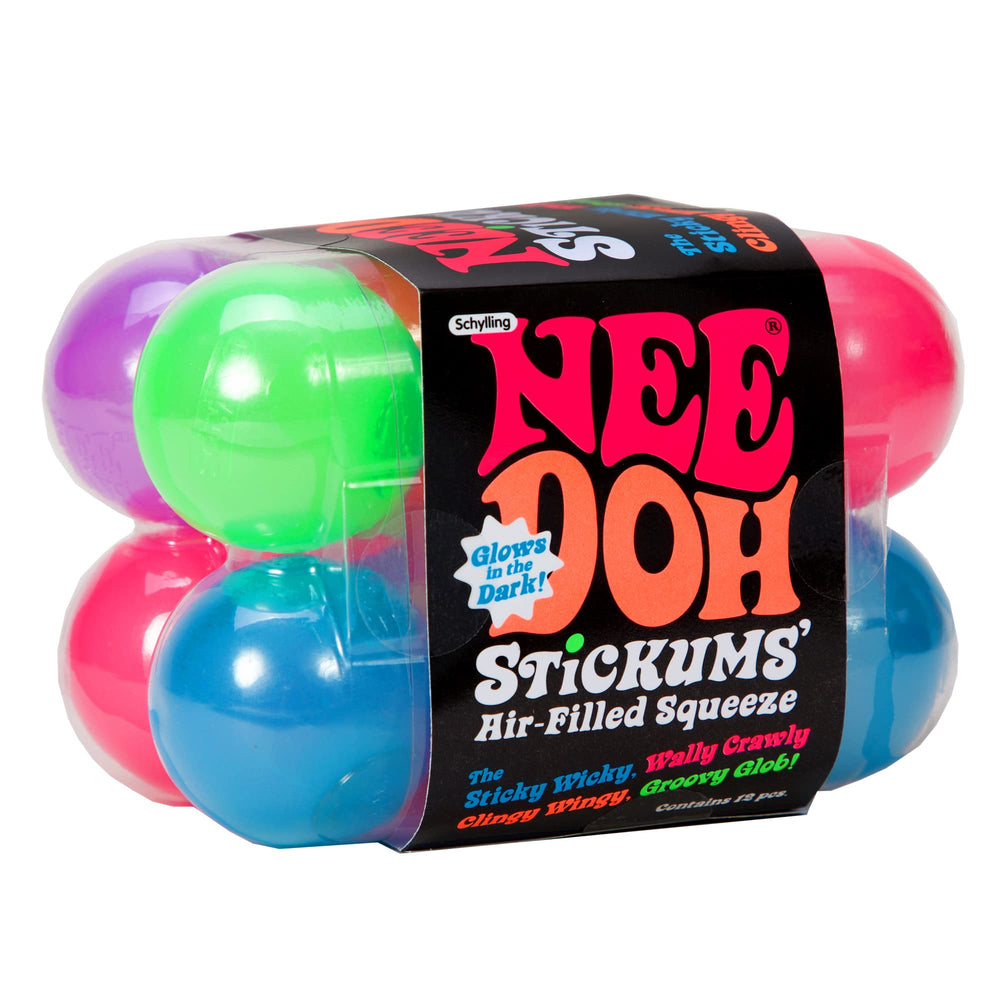 Schylling NeeDoh Stickums glow-surface closeup for tactile, squishy fun