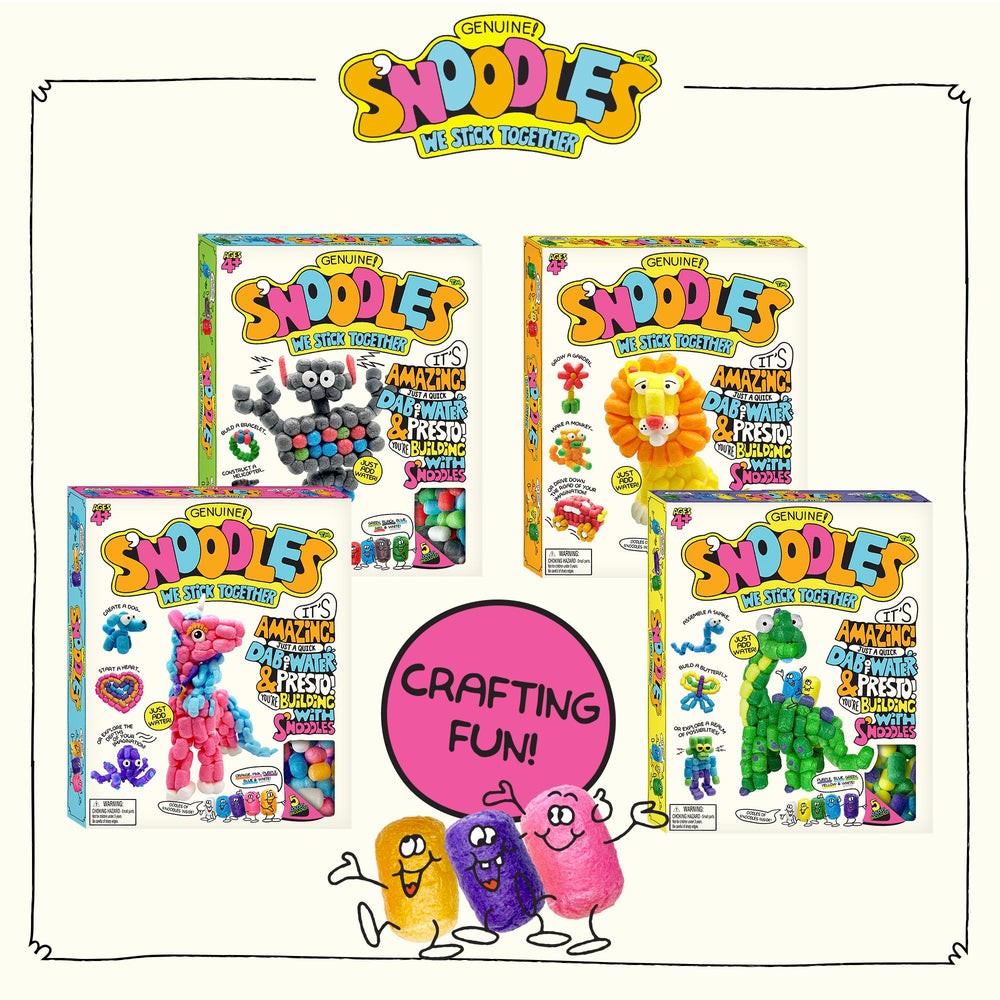 Age 4+ friendly Schylling S’NOODLES for cooperative or solo play.