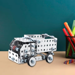 Schylling Steel Works imagination in progress encourages creative construction.