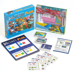 Science Ninjas Valence Plus illustrated cards demonstrate complex reactions for deeper study.