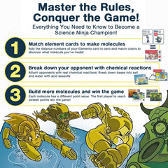 Science Ninjas Valence Plus multi-step reactions encourage strategic thinking.