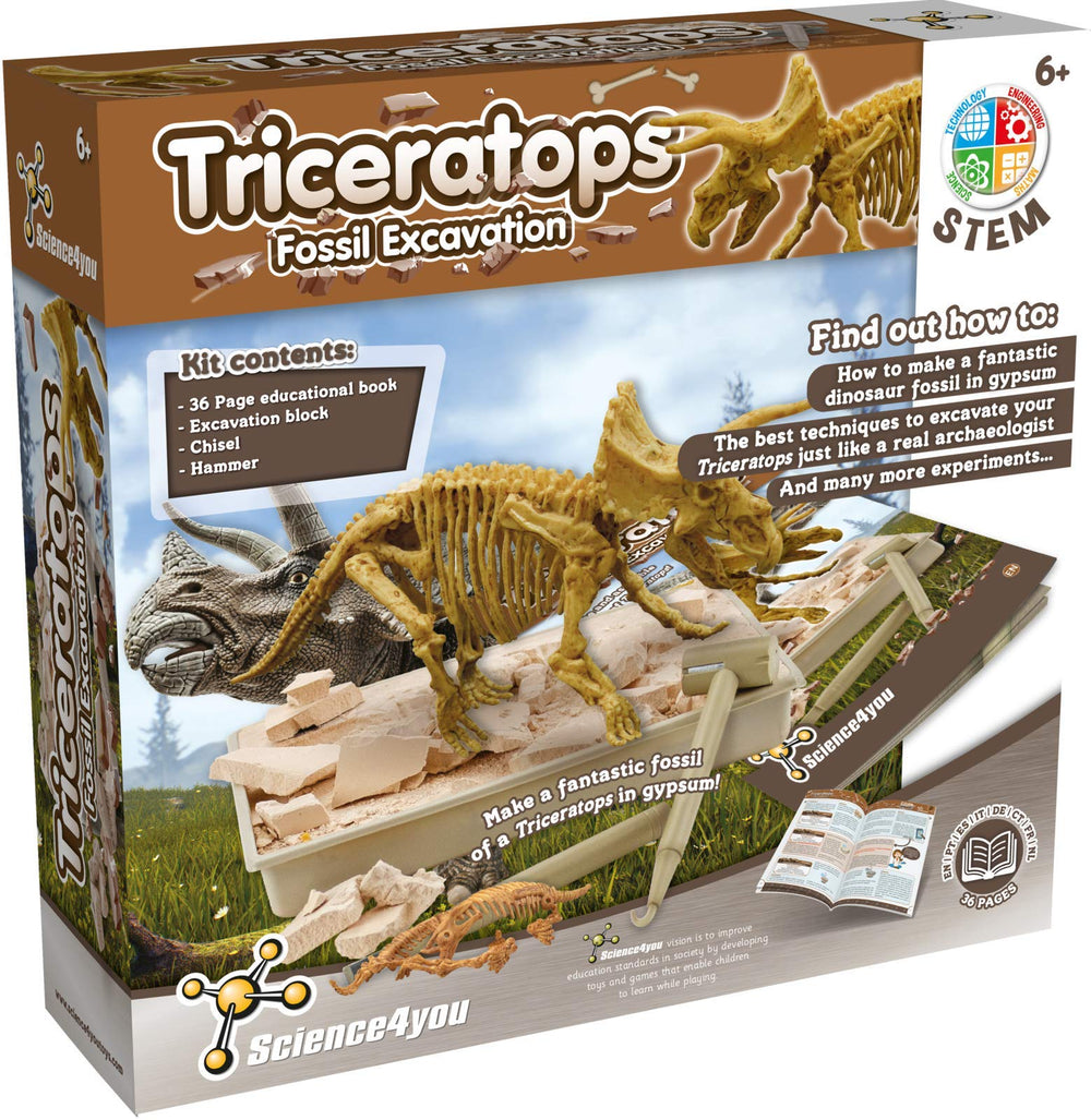 Science4you Triceratops gift pack ideal for STEM gifting