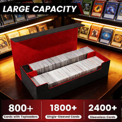 Scimi XXL capacity for 800+ double-sleeved or 2200+ unsleeved cards