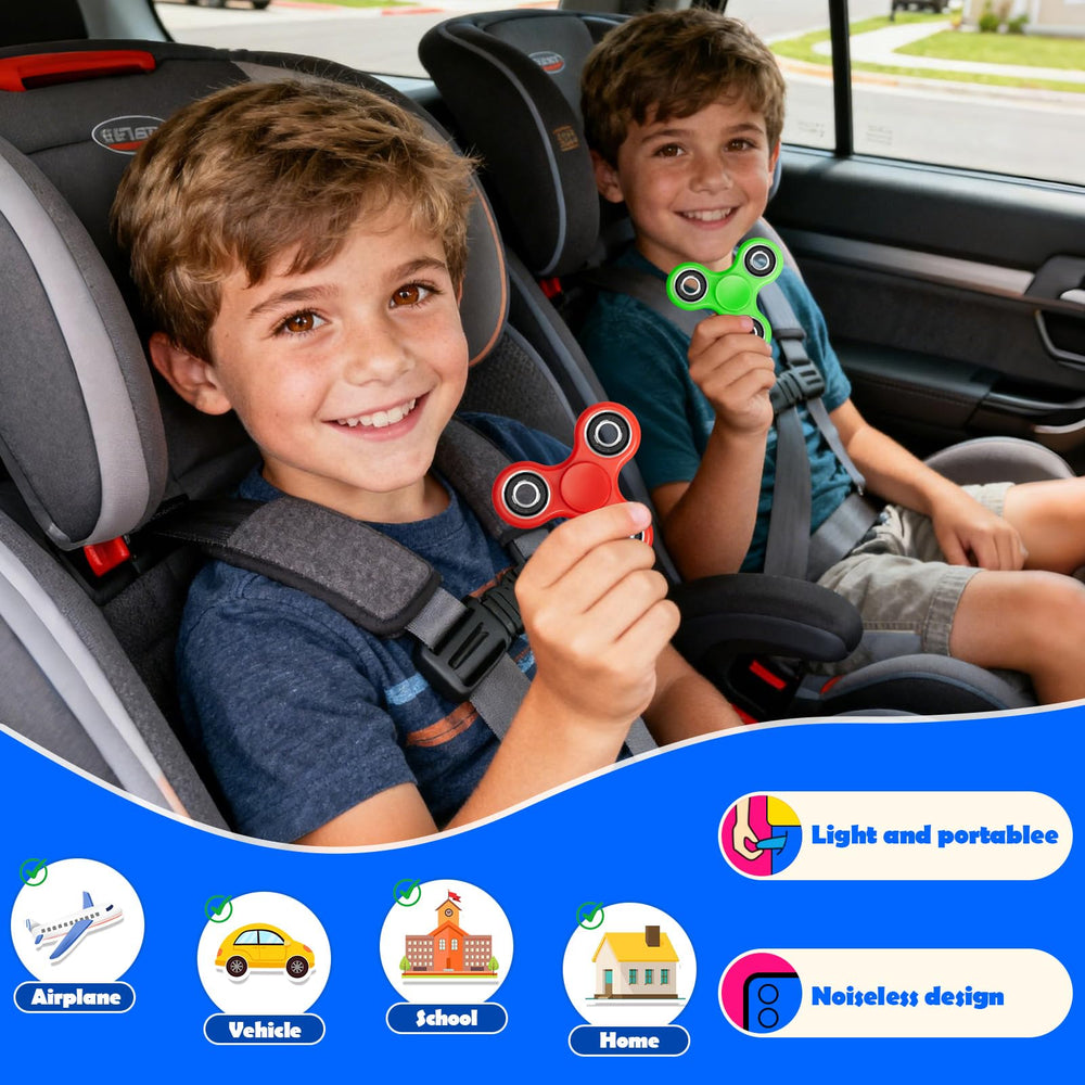 SCIONE fidget spinners black pack provides pocket-sized stress relief options