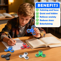 SCIONE fidget spinners blue pack designed for handheld calming moments