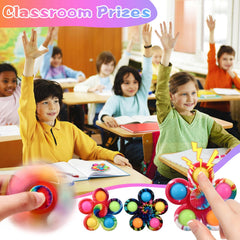 SCIONE fidget spinners made from ABS for durable, kid-friendly calming play