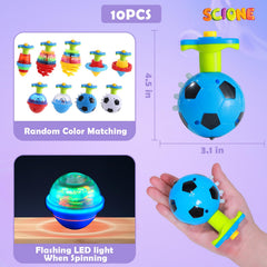 SCIONE spring spinning top bright colors improve focus during playtime