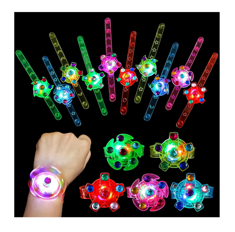 SCIONE LED spinner bracelet pack for parties