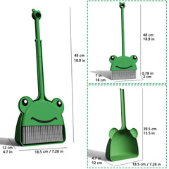 Broom and dustpan snap together with storage loop by SCKTYZS