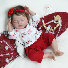 SCOM Sara sleeping pose showcasing peaceful newborn-like tranquility
