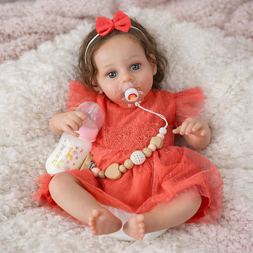 SCOM Reborn 20inch soft weighted body for cuddly, poseable pretend care.