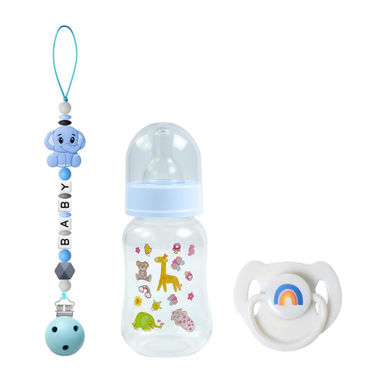 SCOM reborn bottle blue for realistic doll feeding play and easy handling