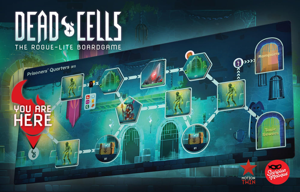 Scorpion Masqué boss cells track shows evolving difficulty and replayability.