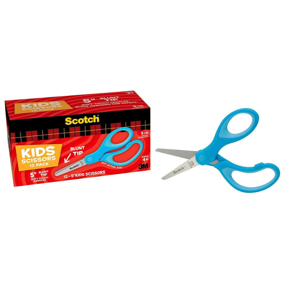 Scotch ambidextrous 5-inch scissors suitable for left or right-handed students