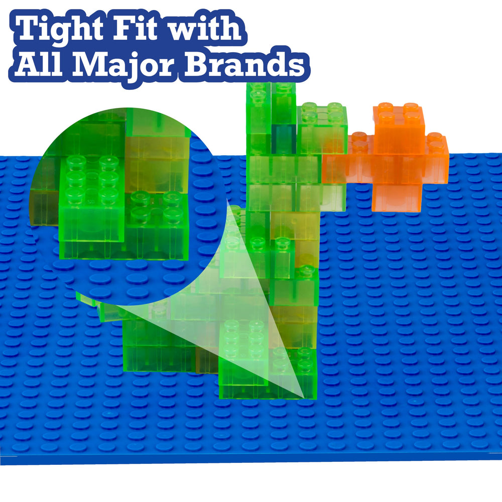SCS Direct baseplates close-up showing sturdy, flat plastic surface