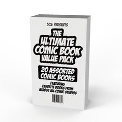 SCS Direct diverse-publishers panel showing Marvel, DC, indie titles for varied reading.