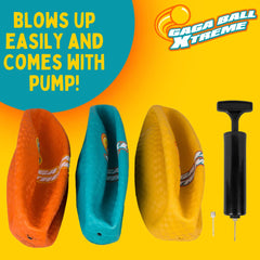 SCS Direct Gaga Ball 8.5-inch orange ball ready for fast-paced team play.