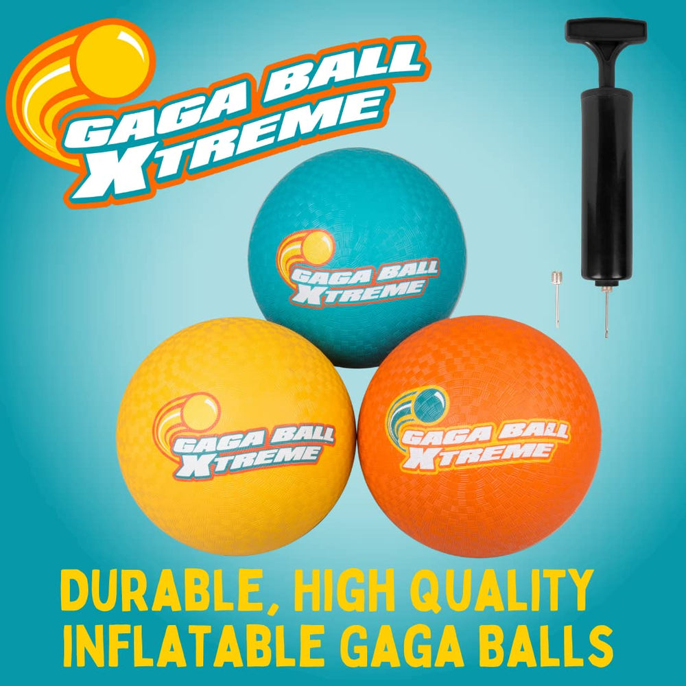 SCS Direct Gaga Ball 8.5-inch yellow ball ideal for inclusive school recess.