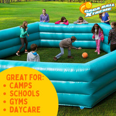 SCS Direct Gaga Ball textured surface offers secure grip during play.