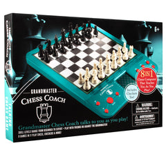 SCS Direct Grandmaster Chess Coach includes bonus Checkers for casual play.