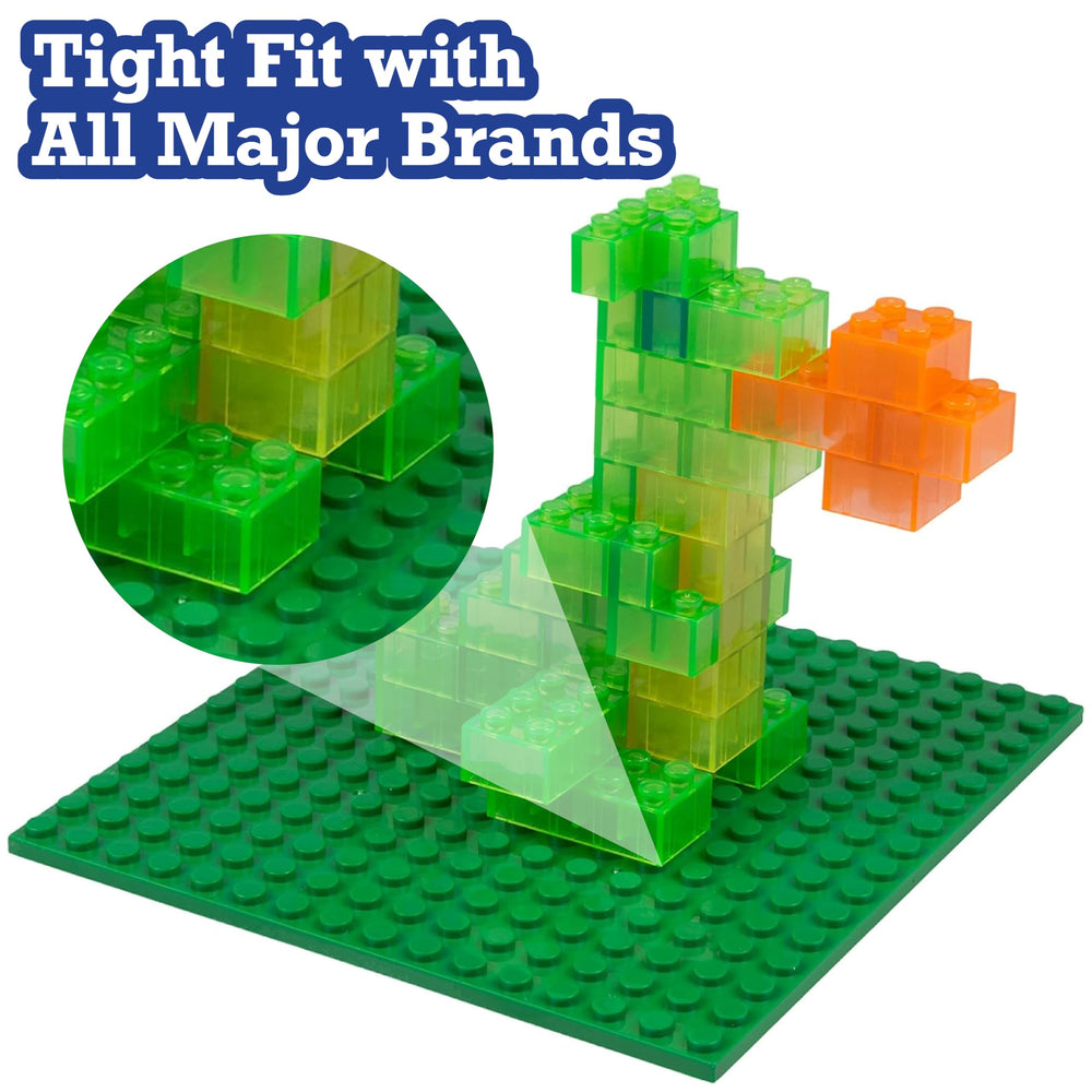 SCS Direct tight-fit baseplates ensure compatibility with major brick brands.