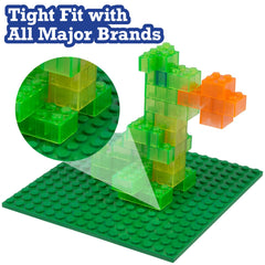 SCS Direct tight-fit baseplates ensure compatibility with major brick brands.