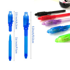 SCStyle UV spy pen on a sticky note showing a reveal moment