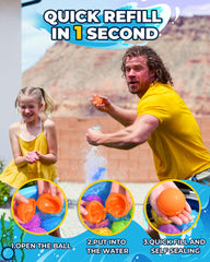 SCUATANBE eco-friendly water balloons help reduce waste during play.