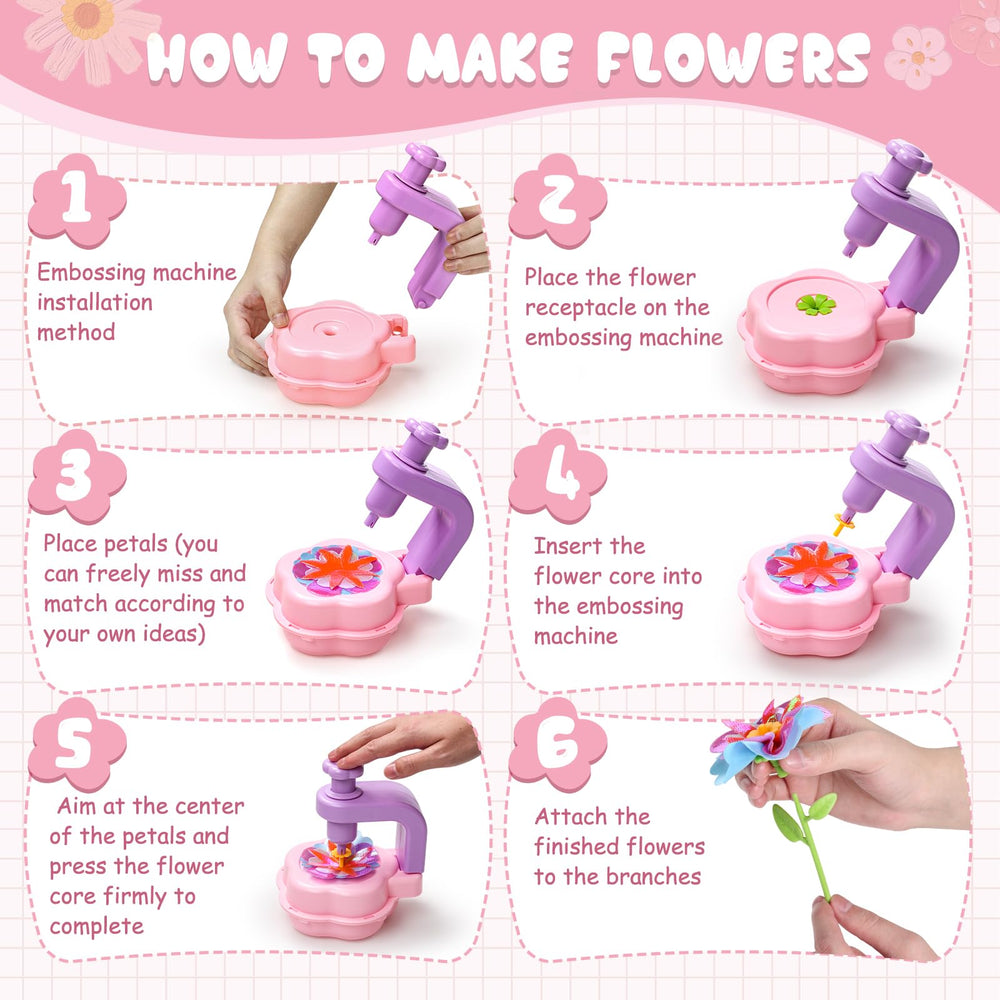 Scvcid gift-ready flower craft set ideal for birthdays and holidays.