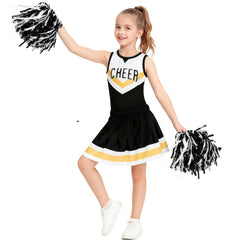 SCYPRUTH toddler cheer uniform skirt provides flexible fit for easy movement.