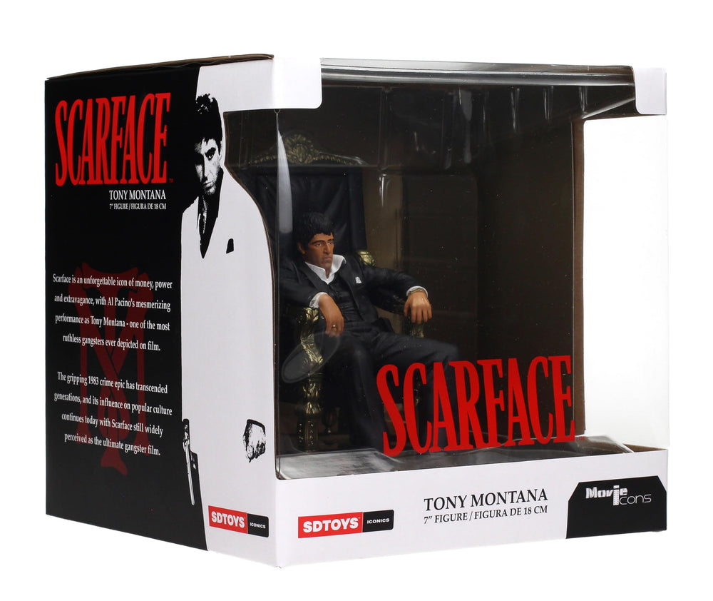 SD TOYS Scarface Tony Montana throne scene recreation for authentic movie memorabilia