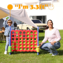 SDADI Jumbo 4-in-a-Row outdoor backyard setup under clear sky
