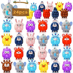 Sdatoy 3D animal pop fidget toys close-up, vibrant textures and squeezable bubbles.