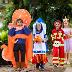 Searhmomo inflatable octopus costume – drawstring bag included for easy carry.