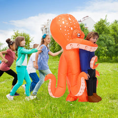 Searhmomo inflatable octopus costume – size 120-150 cm, fits many kids for Halloween.