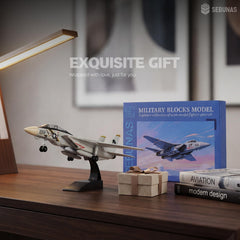 Sebunas F-14 Tomcat educational kit supports spatial thinking and hand-eye coordination.