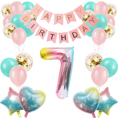 SEDECIDE gradient 7th birthday balloon for vibrant celebrations.