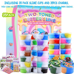 Sedytoju Butter Slime Kit candy scent for fun, colorful experiments.