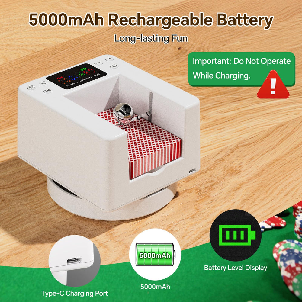 Seektain quiet dealer operates at 65 dB for distraction free play