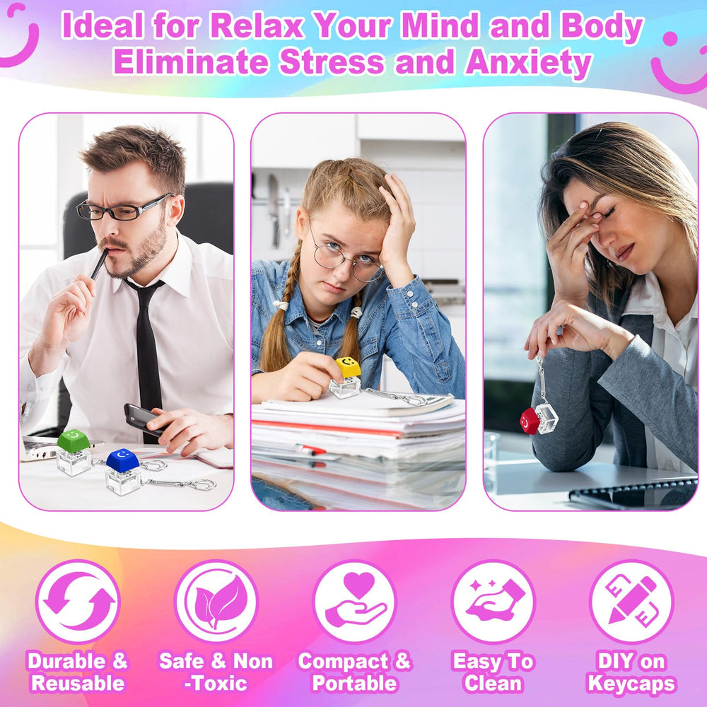 Seeloowy keyboard fidget decor fits desks bags or classrooms