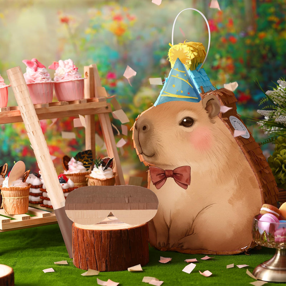 Seematn capybara pinata bundle complete contents for easy setup.