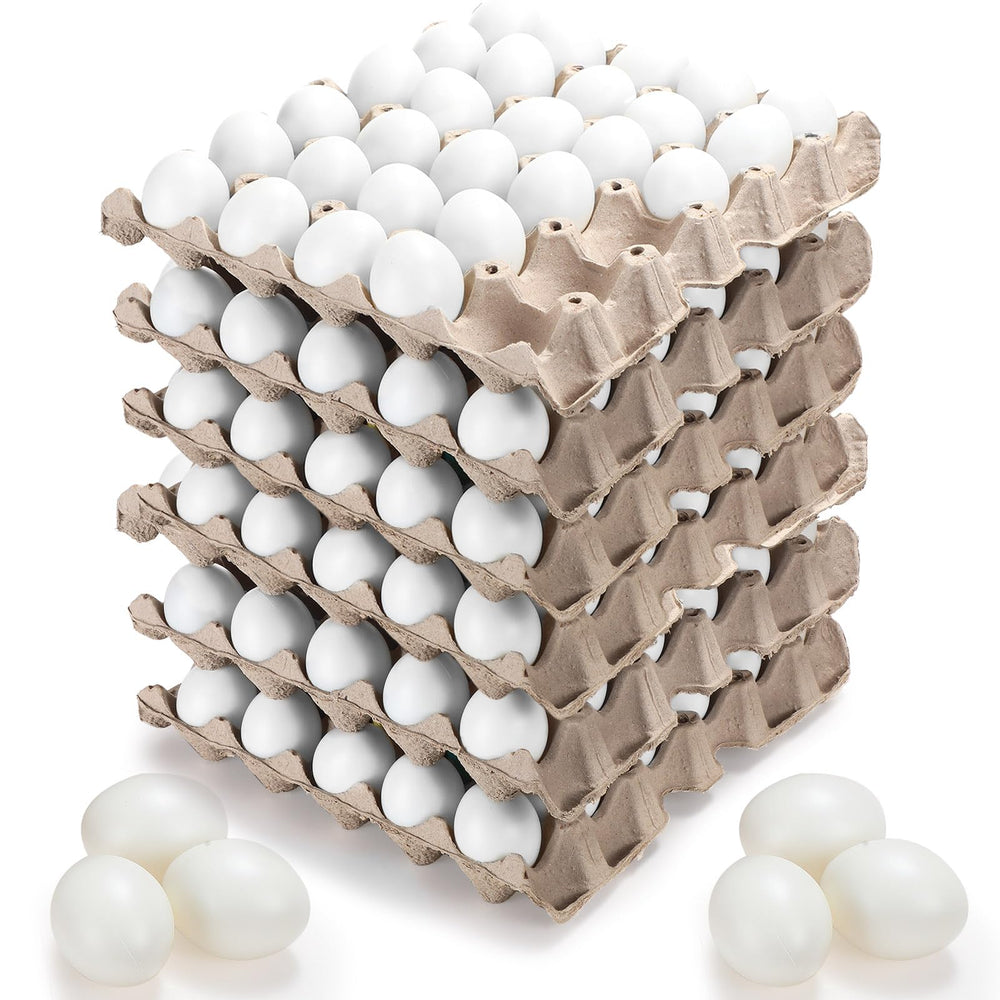Seematn 90pcs white Easter eggs for paintable decoration.