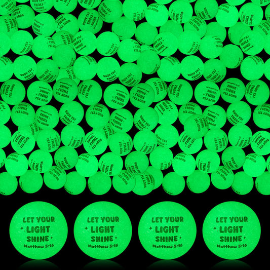 Seenelling Christian glow ball green for Bible-based activities and glow-in-the-dark fun