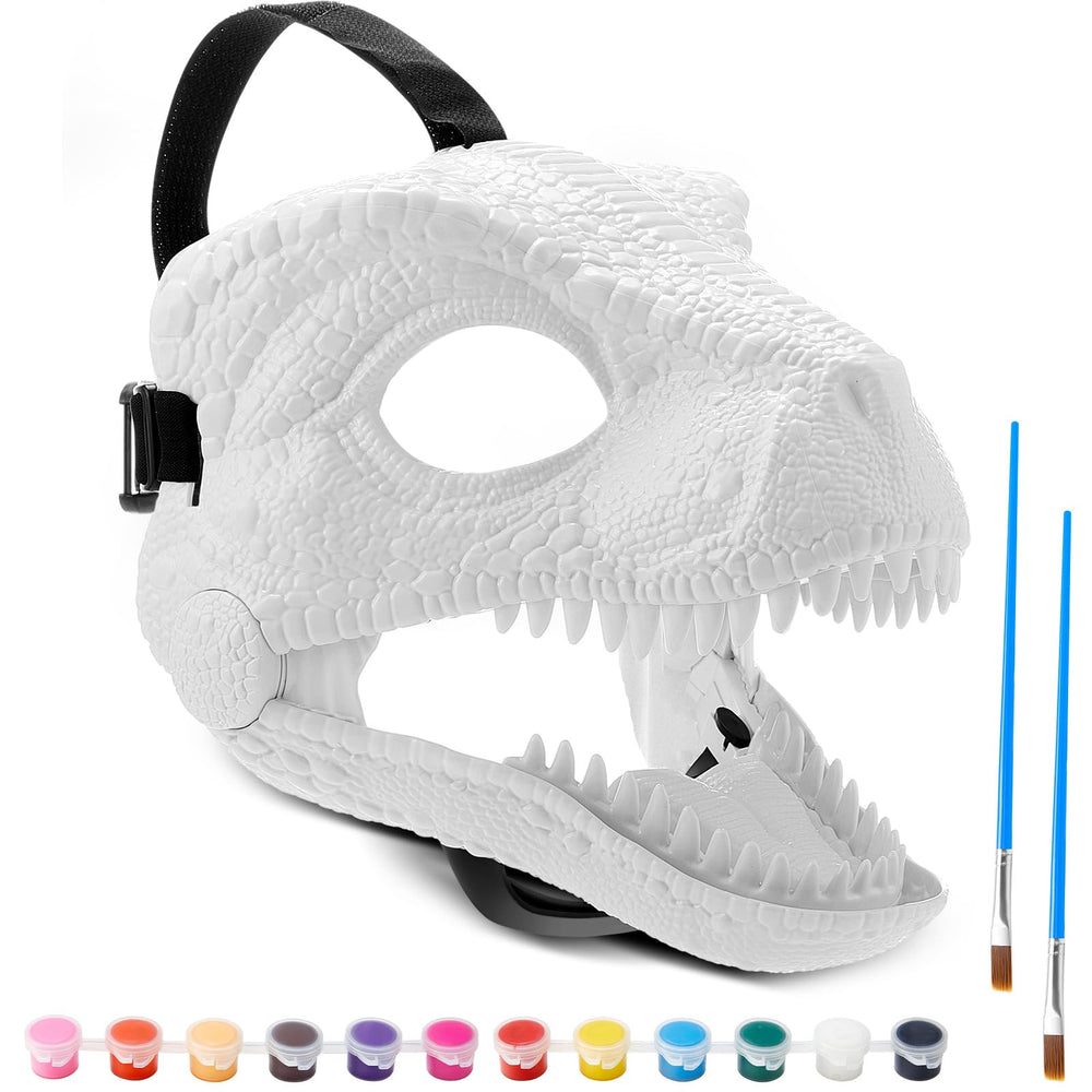 Seenelling dino mask movable jaw with interactive action for creative play.