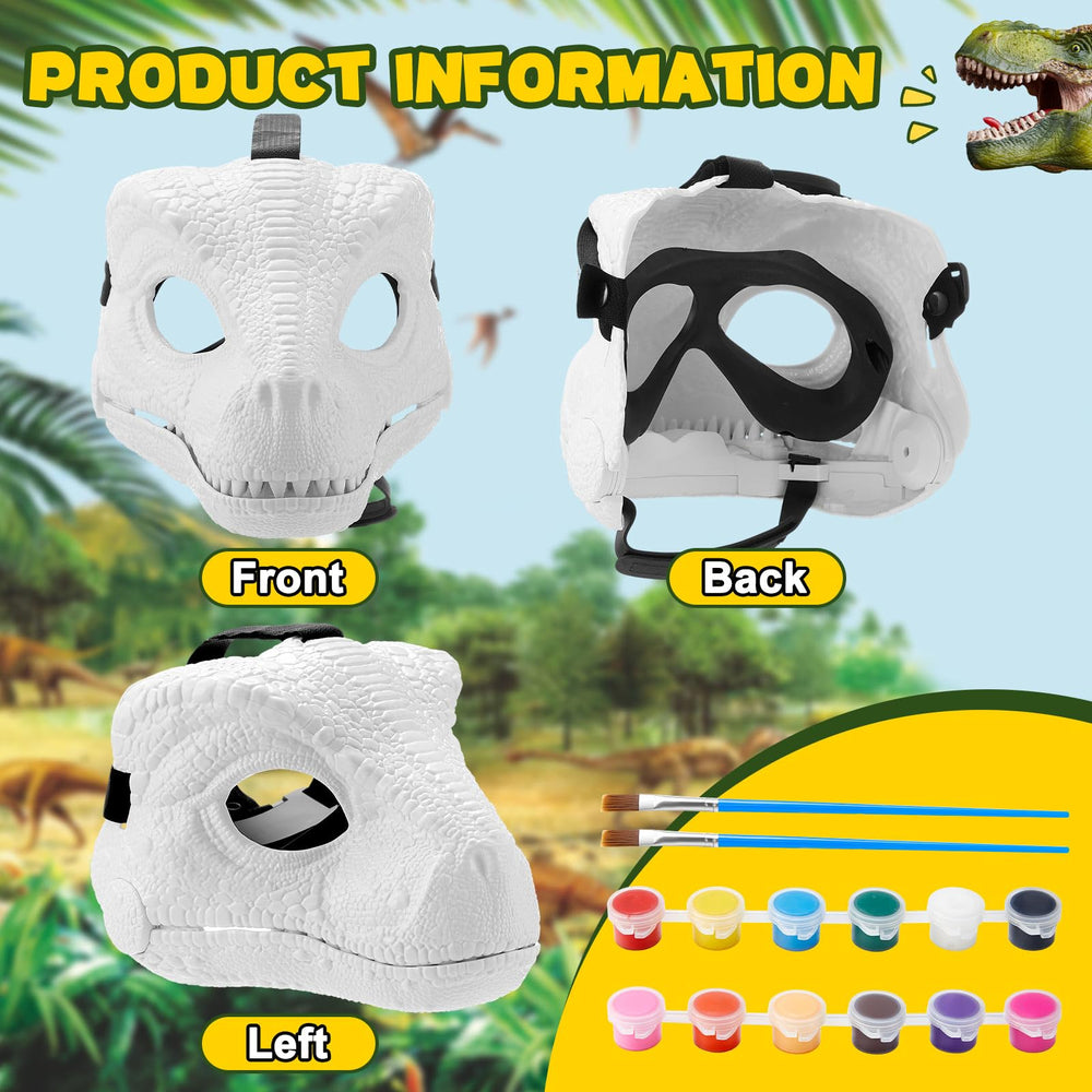 Seenelling dino mask paint set enables colorful customization and personal expression.