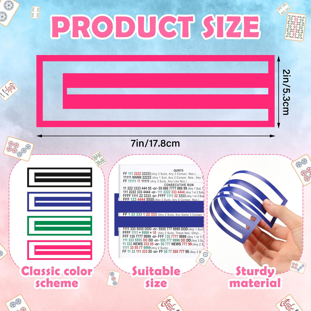 Seenelling Mahjong line reader clip pink helps beginners position lines with confidence.